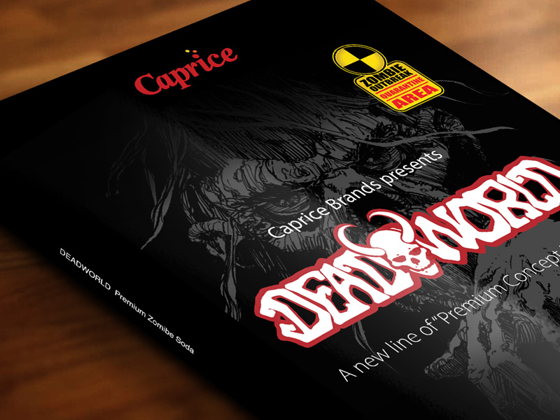 Caprice Brands - Deadworld Soda - Logo, Branding, Website, Strategy, Sales collateral